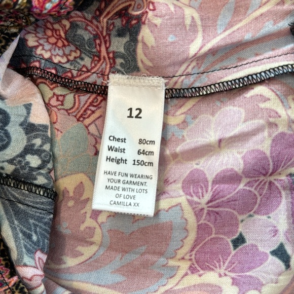 Milla by Camilla High Low Dress. Girls 12. Red and purple tones. - Picture 5 of 6